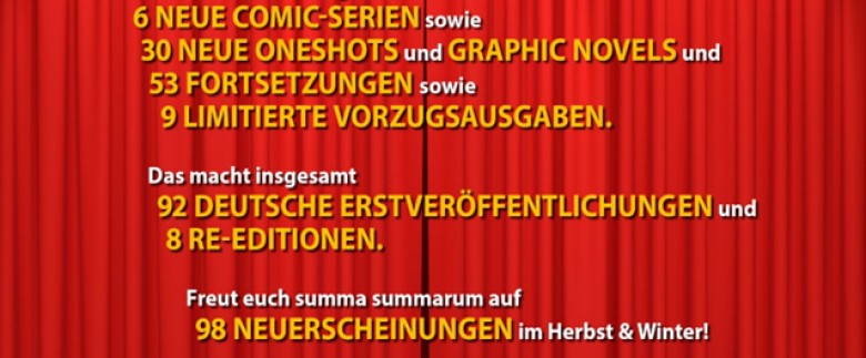 Das Splitter-Herbst & Winter-Programm von November 2025 bis April 2026
